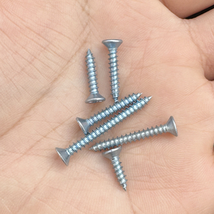 <b>M3</b> M4 Self Tapping <b>Screws</b> Cross Head Countersunk Galvanized Blue White Woodworking Household Use - Product Image 1