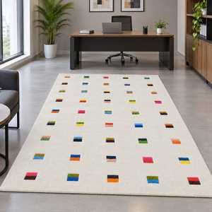 <b>Hand</b> <b>Tufted</b> Modern Geometric Multicolor Wool <b>Rug</b> for Bedroom Living Room - Product Image 2
