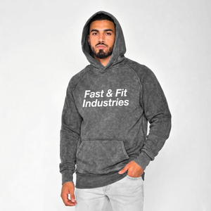 Sweat-shirts d'hiver pour hommes à logo personnalisé, tendance et de haute qualité, effet délavé à l'acide, impression numérique, 100% coton, fabriqués au Pakistan - Product Image 1