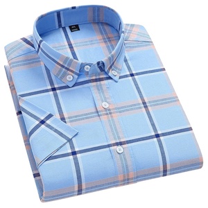 100% Cotton Flannel <b>Half</b> <b>Shirt</b> for Men's Fashionable Casual Wear Wholesale OEM Export Oriented Quality Logo New Year New - Product Image 6
