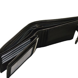Cartera Delgada de Cuero Genuino Negro para Hombre, Minimalista, Corta, para Uso Diario - Product Image 5