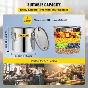 Alambique de 9.6 Galones/38 Litros con Bomba de Circulación y Tubo de Cobre, Kit de Destilación de Whisky, Equipo Esencial para la Construcción del Kit - Product Image 3