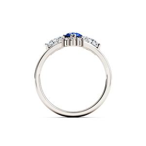 Anillo de compromiso de Plata de Ley 925 Vintage, zafiro azul, pedido en línea, ahora a precio de fábrica, joyería de piedras preciosas de la India - Product Image 5