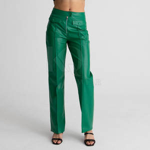 กางเกงหนังผู้หญิงสุดหรูเอวสูงทรงสกินนี่พร้อมความยืดหยุ่นที่สวมใส่สบายสำหรับการสวมใส่ในชีวิตประจำวันและการแต่งกายสำหรับงานปาร์ตี้ - Product Image 6