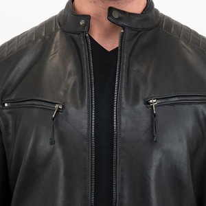 Veste de moto en cuir pour homme, style course automobile, vente en gros, vestes de moto tendance pour homme - Product Image 5