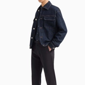 Veste en jean d'hiver pour homme, de qualité supérieure, dernier modèle, respirante, nouveau style, design personnalisé avec logo, fermeture à boutons, veste en jean pour garçons - Product Image 2