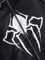 Sweat-shirt à capuche zippé personnalisé avec motif araignée, 100% coton, unisexe, streetwear d'hiver, mode