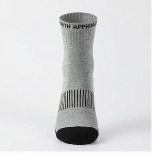Crew <b>Socks</b> Geometric Pattern Blue <b>Breathable</b> Running <b>Socks</b> for Adults Spring Season - Product Image 1