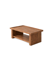 Modern Wooden Coffee <b>Table</b> <b>With</b> Storage <b>Shelf</b> Minimalist Design Living Room Furniture Solid Wood Construction - Product Image 4