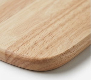 Planche à découper longue et unique en bois naturel, plateau de service en bois dur avec poignée circulaire et sangle de suspension en cuir - Product Image 5