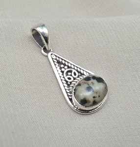 Pendentif Noreena Jasper en argent Sterling 925, bijoux faits à la main pour femmes et hommes, collier unique en pierres précieuses naturelles, cadeau - Product Image 6