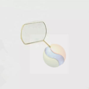 Espejo de Pestañas LED de Marca Privada Personalizada – Espejo Cosmético Ovalado de Bolsillo Premium con Mango de Acero Inoxidable y Luz LED de Diseño de Lujo - Product Image 5