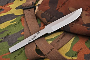 มีดคุณภาพสูงขายดี UA Supplies 1095 เหล็กกล้าคาร์บอน สำหรับกิจกรรมกลางแจ้ง ตั้งแคมป์ ล่าสัตว์ แบบดรอปพอยต์ ฮาล์ฟแทงค์ - Product Image 3