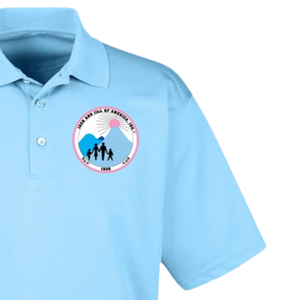เสื้อโปโลชาย สีฟ้า ปักโลโก้ แขนสั้น คอปก ผ้าคอตตอนผสม ลำลอง ธุรกิจ กอล์ฟ ยูนิฟอร์ม ชุดกีฬา - Product Image 6
