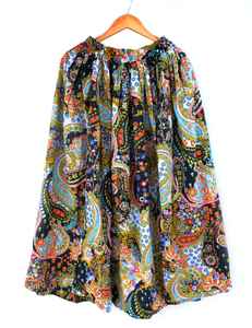 กระโปรงพิมพ์ลายบล็อก กระโปรงผ้าฝ้ายทำมือ กระโปรงพิมพ์ลายบล็อกแบบดั้งเดิม กระโปรงพิมพ์ลายฤดูร้อนสำหรับผู้หญิง ของขวัญสำหรับเธอ - Product Image 2