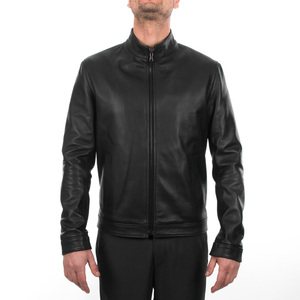 2026 Best Selling Coated Stand Collar Men's Genuine <b>Leather</b> Hooded <b>Jacket</b> Regular Sleeves Autumn High Quality Vintage Style - Product Image 1