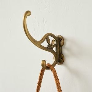 Stylish Brass <b>Wall</b> <b>Hooks</b> Decorative Organizer <b>For</b> Entryway Living Room Bathroom Hanging <b>Keys</b> Hats Clothes - Product Image 6