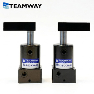 Cylindre de serrage rotatif pneumatique TEAMWAY, TAS-32-CW-90 TAS-32-CCW-90, cylindre de serrage à rotation et maintien à 90 degrés - Product Image 2