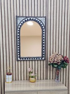 Cadre de miroir décoratif unique en os incrusté, qualité supérieure, fait main, pour les intérieurs de bureaux, hôtels et restaurants, au prix de gros - Product Image 4