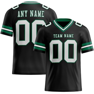 Vente en gros directe OMMIZ INDUSTRY Maillot de football authentique personnalisé en maille blanc-noir - Product Image 5