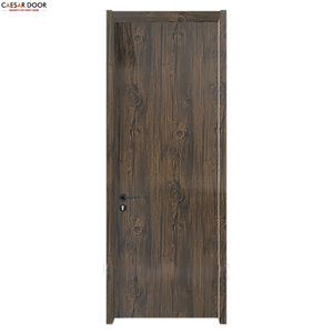 Puertas de Madera Modernas Resistentes al Agua con Diseño Precolado y Revestimiento de PVC MDF para Oficinas Comerciales, Baños y Viviendas - Product Image 1