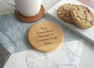 Personalised <b>Wooden</b> Round Coaster Heat Resistant <b>Wooden</b> <b>Square</b> Tea Coasters Dining Table Living Room By Universal Overseas INDIA - Product Image 3
