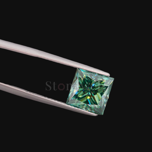 เพชรทรงเจ้าหญิงสีเขียวแฟนซี Stonewels ได้รับการรับรองจาก IGI เพชรสังเคราะห์เพาะเลี้ยงในห้องปฏิบัติการสำหรับเครื่องประดับสั่งทำ - Product Image 2