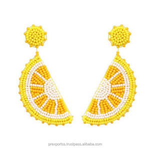 Pendientes Colgantes Hechos a Mano Unisex con Cuentas Gruesas, Diseño Floral, Estilo Bohemio, Inspirados en Perlas, Clásicos de la India, para Regalo de Fiesta - Product Image 4