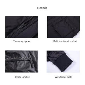 <b>Men's</b> Long Winter Puffer Coat <b>Packable</b> <b>Waterproof</b> Warm Puffer <b>Jacket</b> with Hooded Compressible Insulated Cold Weather Outerwear - Product Image 3