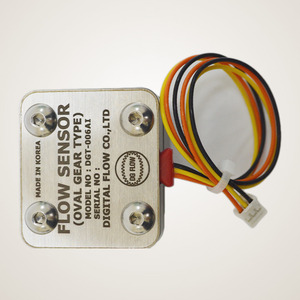 Débitmètre numérique DGT-006AI coréen à engrenages ovales, capteur de débit en aluminium avec filetage interne PT 1/4 - Product Image 3