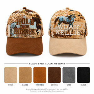 Hold Your Horses Embroidered Baseball Cap 6-Panel Adjustable Cotton Casual <b>Hat</b> <b>for</b> <b>Men</b> Spring <b>Summer</b> Outdoor Wear - Product Image 4