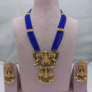 Juego de Joyería Fina para Novia Jewelemarket Heritage 10575482DBL, Collar Largo con Perlas de Imitación y Rubíes - Product Image 4