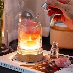 Organic Himalayan Pink <b>Crystal</b> Salt Lamps Aromatherapy Diffuser Interior Decoration Caf Meditation Rooms <b>Crystal</b> Diffuser Stone - Product Image 2