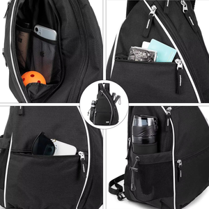 Top Trending Customizable Neoprene Sports <b>Backpack</b> with Pickleball Tennis Racket Storage for Gym Use Features Customizable Logo - Product Image 4