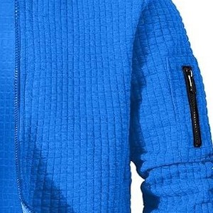 Chaqueta Ligera de Invierno para Hombre, de Alta Calidad, Estilo Letterman, con Cuello Alto, Logotipo Frontal Personalizable, Diseño Tejido, 100% Algodón - Product Image 4