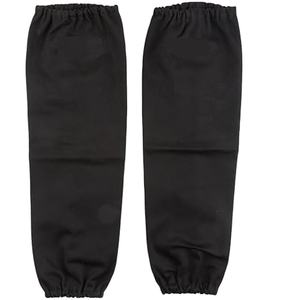 Mangas de soldadura de cuero dividido de piel de vaca, ropa de trabajo de protección contra chispas resistente al calor anticorte largo con característica de seguridad - Product Image 1