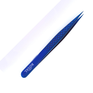 Ensemble de pinces à cils professionnelles personnalisées pour extensions de cils, en acier inoxydable, pointe lisse, prise ferme, volume accru, logo personnalisé - Product Image 5