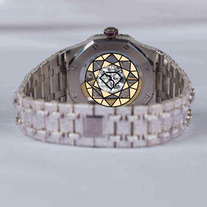 Luxury Fashion Unisex Diamond <b>Watch</b> Quartz Stainless Steel <b>Case</b> Analog Crystal Dial Buckle Clasp 46mm Eco-Friendly Limited - Product Image 2