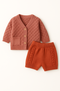 Ensemble de vêtements pour bébé en tricot de luxe, tissu doux, vêtements pour nourrissons, vêtements d'hiver, confort premium, style cadeau, production personnalisée - Product Image 6
