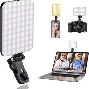 ไฟ LED แบบหนีบพกพา 3200-6500K ใช้พลังงานจาก USB สำหรับโทรศัพท์ กล้อง แล็ปท็อป วิดีโอบล็อก เซลฟี่ บันทึกวิดีโอ - Product Image 1