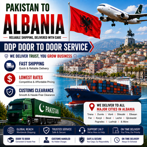 Servicio de Envío de Pakistán a Albania DDP Puerta a Puerta Carga Aérea Marítima Despacho de Aduanas - Product Image 1