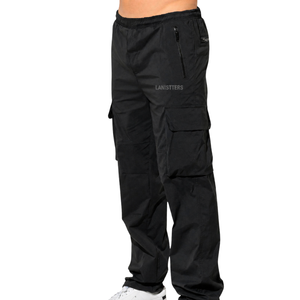Pantalons cargo pour hommes personnalisés, multi-poches, coupe ample, taille élastique, pantalons tactiques streetwear, fabricants et fournisseurs de vêtements OEM - Product Image 5