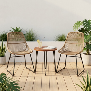 Conjunto de Muebles de Jardín de Mimbre y Ratán, Resistentes al Agua, con Acabado Resistente para Terraza, Invernadero o Solárium - Product Image 1