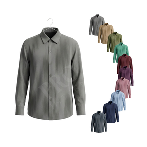 Camisa de Vestir Vintage, Moderna, Casual, Transpirable, de Manga Corta, con Botones, Corte Ajustado, para Verano, Estilo Personalizado - Product Image 1