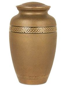 Unique Brown Color Chain Design Cremation Urns Etched Funeral <b>Keepsakes</b> <b>for</b> <b>Ashes</b> Burial Service - Product Image 3