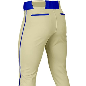 Free Design Custom Made Men's Breathable Anti-Bacterial Quick Dry Elastic Waist Short Sleeve <b>Baseball</b> Pants 100% Polyester Cheap - Product Image 6