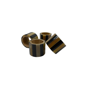 Ensemble de porte-serviettes ronds en bois et résine, élégant et simple, fabriqué par un fournisseur, à un prix incroyable pour une utilisation sur les tables d'hôtel. - Product Image 1