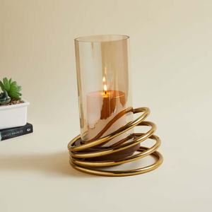 Porte-bougie élégant fait main en fer durable et écologique, décoration moderne pour la maison, Noël, mariage, fêtes et événements - Product Image 3