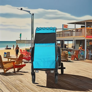 Remolque para Perros Grandes de Aleación de Aluminio con Suspensión Independiente, Llantas Inflables de 20 Pulgadas, Ligero, Fácil de Plegar, Capacidad de 45-50 kg - Product Image 4