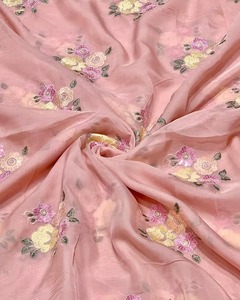 Tela de bordado ecológica para mujer, material bordado de diseñador para confección de vestidos disponible a un precio asequible. - Product Image 1
